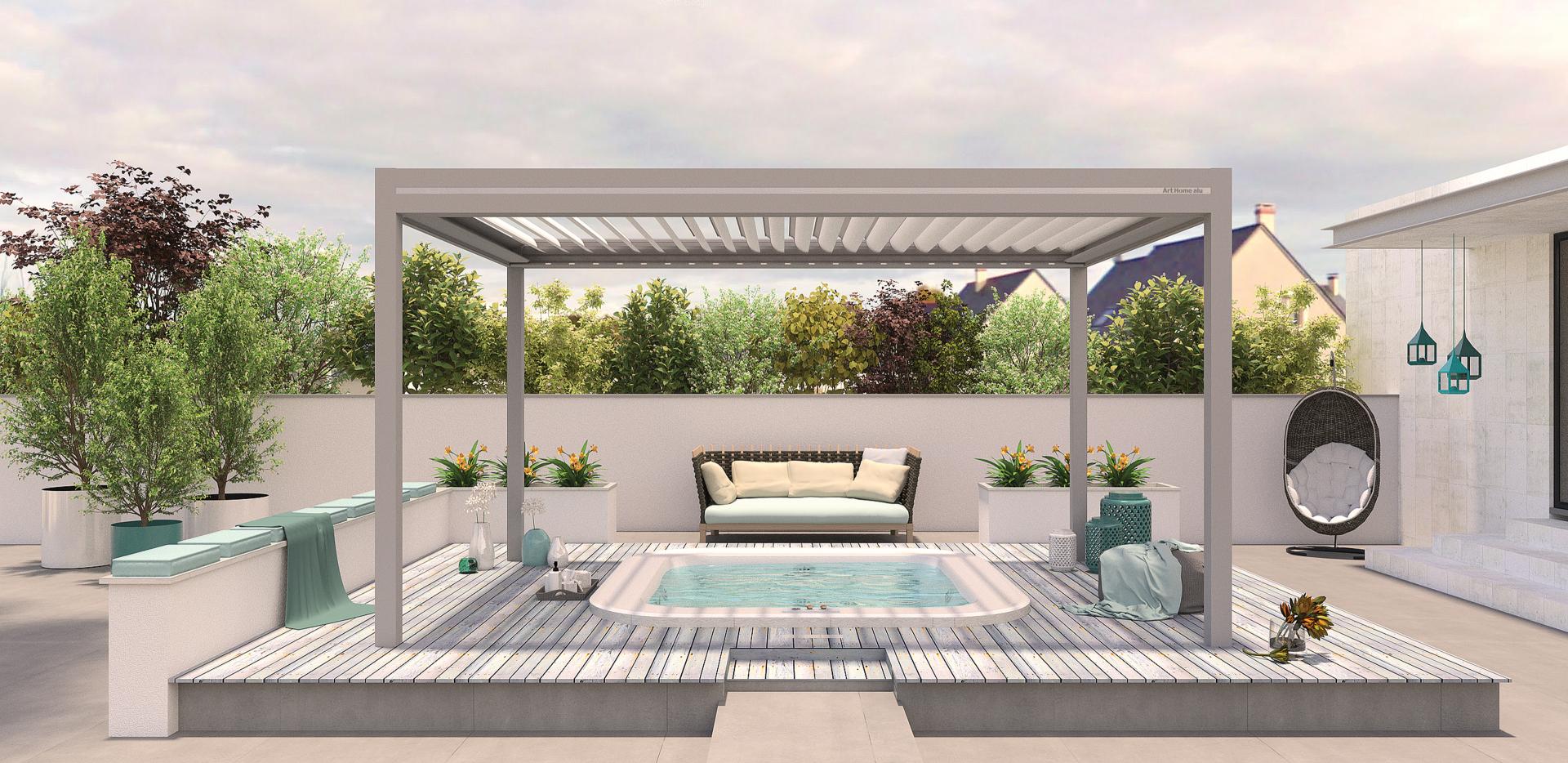 Pergola bioclimatique Meaux